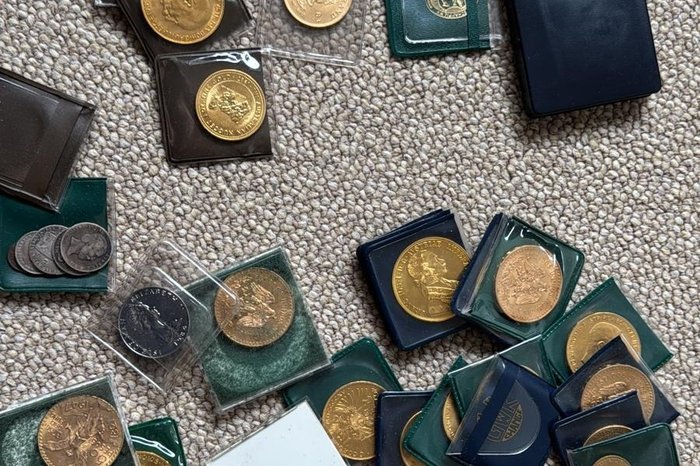 Verzameling gouden munten aangetroffen tijdens een woningopname